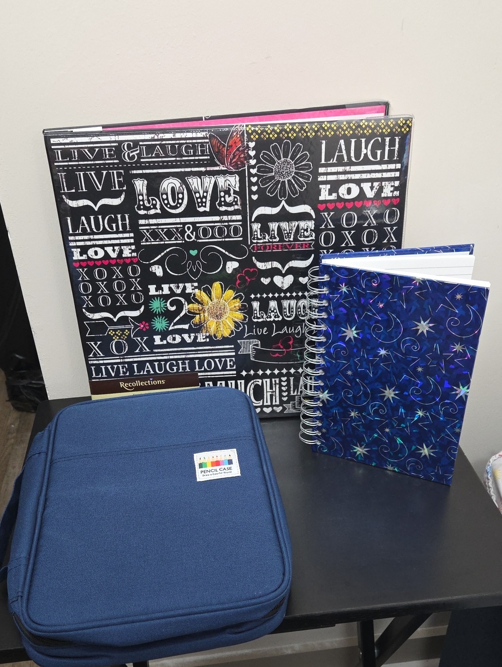 Recollections Scrapbook Album, Art Pencil Case & Journal Kit Lot